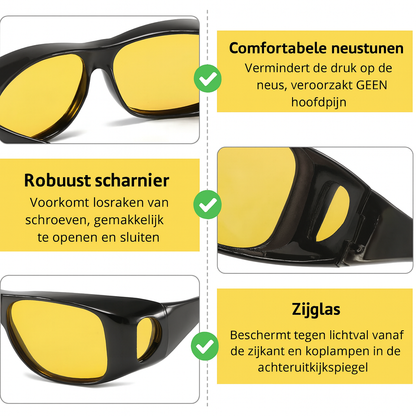 Veilig-Zicht Nachtbril voor Autorijden
