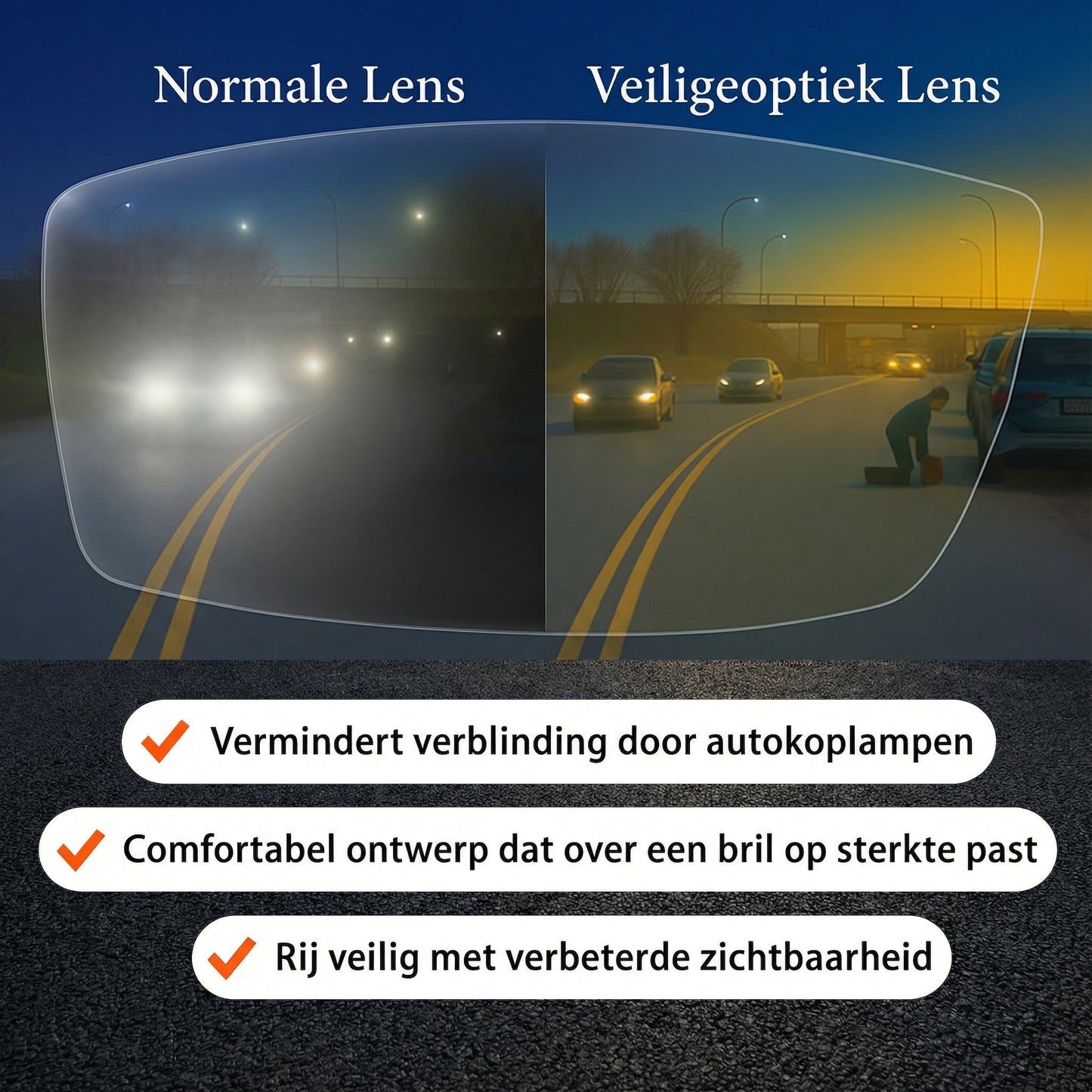 Veilig-Zicht Bril voor Autorijden